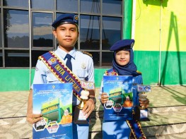 Reyhan dan Agita Terpilih sebagai Duta Literasi SMAN 1 Terusan Nunyai